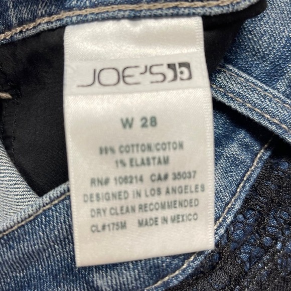 Vintage Y2K Joe’s Jeans Low Rise Mesh Lace Denim Jean Shorts Cutoffs 28 - Picture 8 of 11